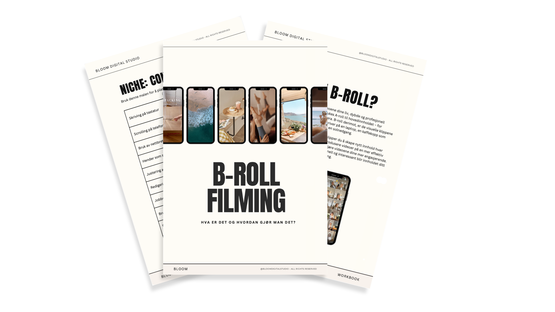 Forside av B-roll sjekkliste